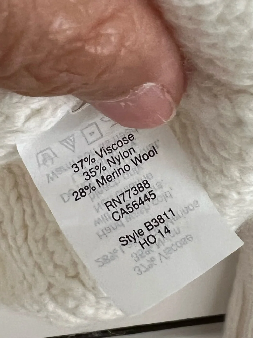 J.Crew Beaded Cable Knit Merino Wool Blend Sweater Cream Size S